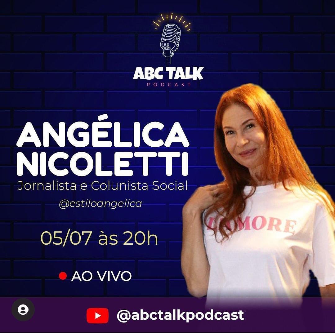 Oi, é hoje, às 20h. 
Podcast pelo YouTube: https://youtu.be/Il7n93Ohp1Y
Até lá.
@abctalkpodcast 
@inacio.siqueira.16 @prof.al.bernardo 
#podcast #estiloangelica